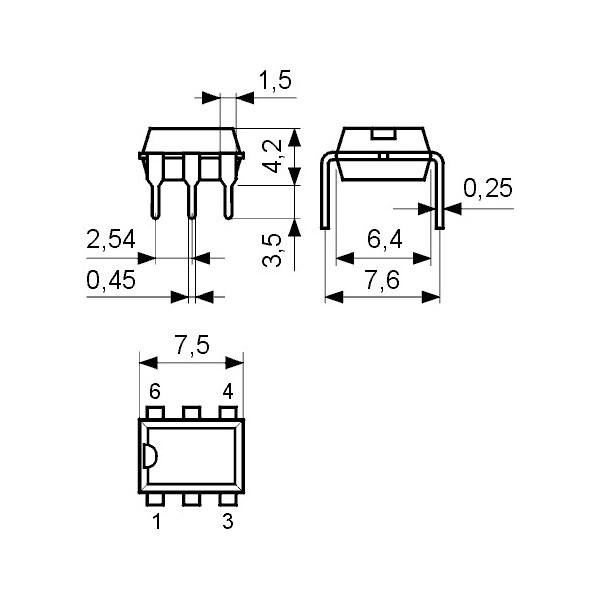 IC DC motor speed ctrl.,Ucc=1.8..10V DIP6 - ICLA5527