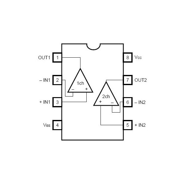 IC-OP Dual +-18V DIP8 - ICNE4558