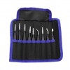 Pincete ESD set 9/1 crne metalne antistatik - ALPI09