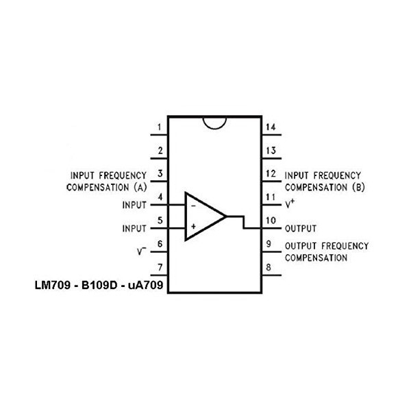 OP amlif +-18V DIP14, LS709 - ICLM709CN