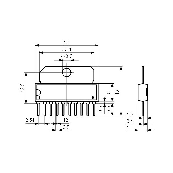 IC 2xRecorder ALC SIP10 - ICM51544AL