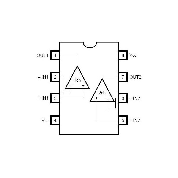 IC-OP Dual +-18V DIP8 - ICNE4558