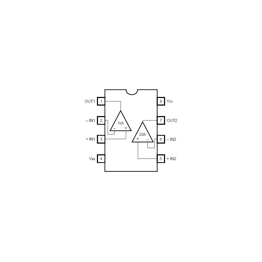 IC-OP Dual +-18V DIP8 - ICNE4558
