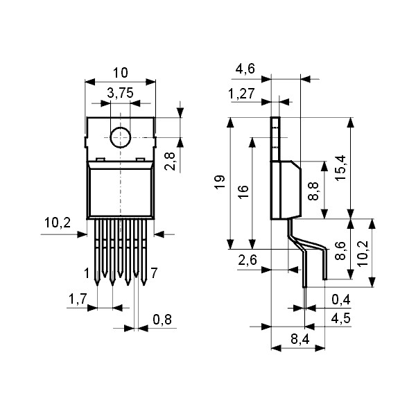 IC NF-E-Br 28V 3.5A 20W - ICTDA7240