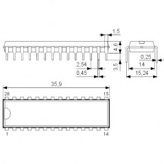 IC CTV ZF Signal-Kombi DIP28