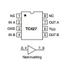 IC 2xMOSFET Dr. 18V 1,5A DIP8 - ICTC427CPA