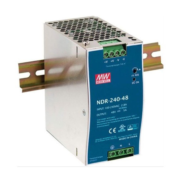 Mean Well NDR-240-48,  240W/48V /5A - ISPNDR240-48