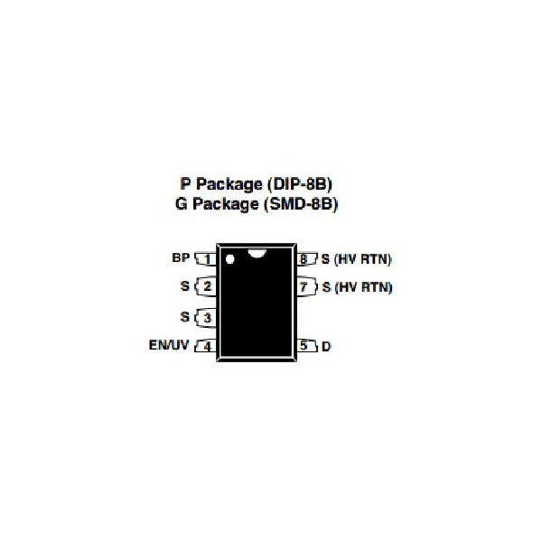  Analog switch 700V, 400mA, 5.5W, 132kHz SMD-8 - ICTNY264GN