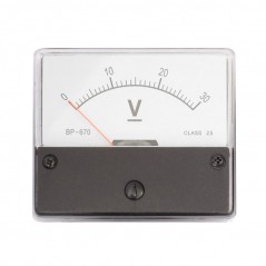 Panelmetar 30V DC  70x60x35 mm