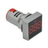 Voltmetar 29x29mm, 20-500V AC, Crveni - INSP-DV1C