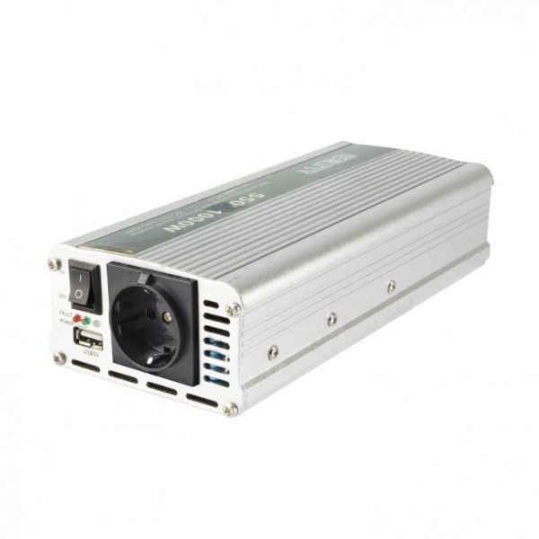 Pretvarač 12VDC / 230V AC 2000/1000W+USB SAI2000USB - INV2000