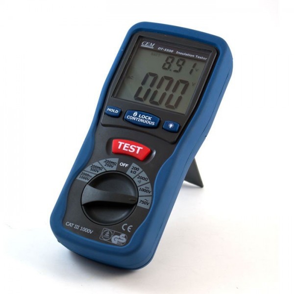 Megaommetar CEM DT5500 , tester izolacije - INSDDT5500