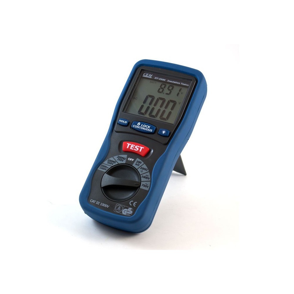 Megaommetar CEM DT5500 , tester izolacije - INSDDT5500