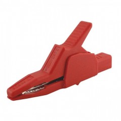 Krokodil AK2B 2540 za bananu 4mm Hirschmann, crveni