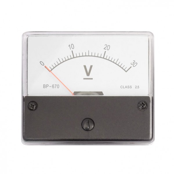 Panelmetar 30V DC  70x60x35 mm - INSPA70-30VDC