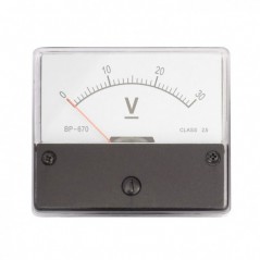 Panelmetar 30V DC  70x60x35 mm