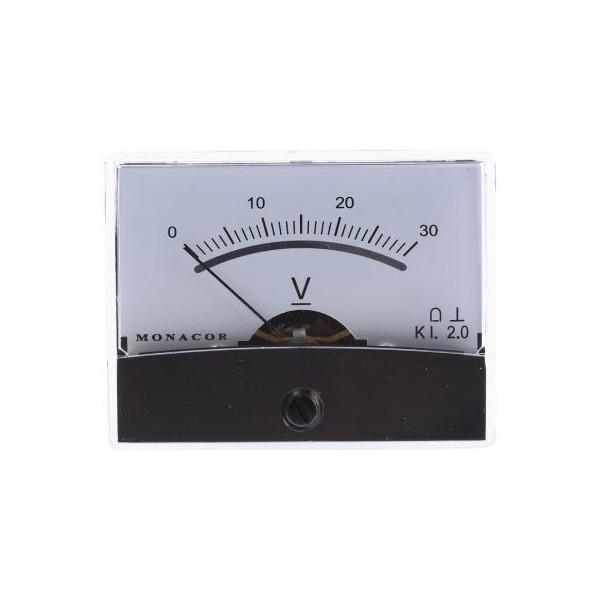 Panel voltm. 0-30VDC 60X45 Monacor - INSP-V030