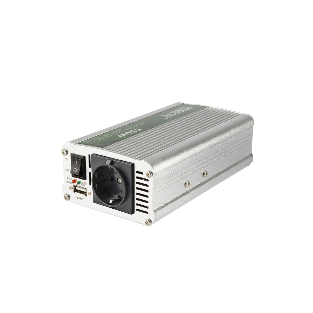 Pretvarač-regulator 12VDC/220V AC 500W/1000W + USB - INV1000