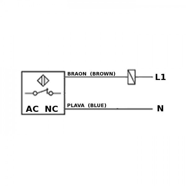 Ind.senzor 30  220VAC NC LM30-2010B - IP30220NC