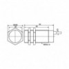 Ind.senzor 30  220VAC NC LM30-2010B - IP30220NC