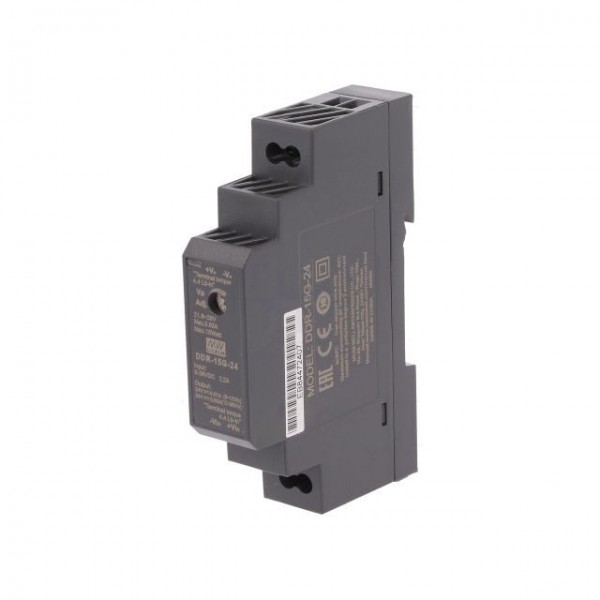 Mean Well DDR-15G-24 DC/DC konvertor (DIN) 24 V - ISPDDR-15G-24