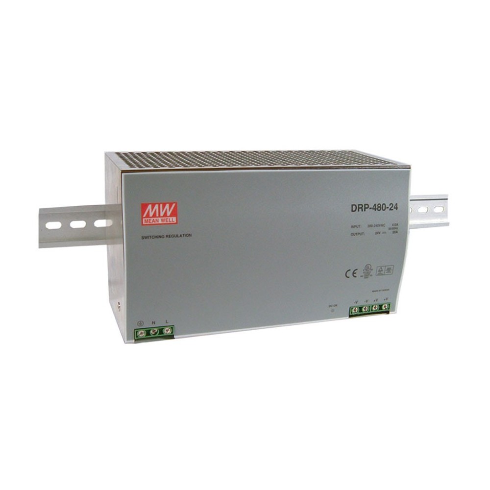 Mean Well DRP-480-24 480W/24V/0-20A - ISPDRP480-24