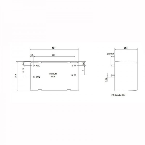 Mean Well IRM-05-12 5W/12V/0-0,42A - ISPIRM0512