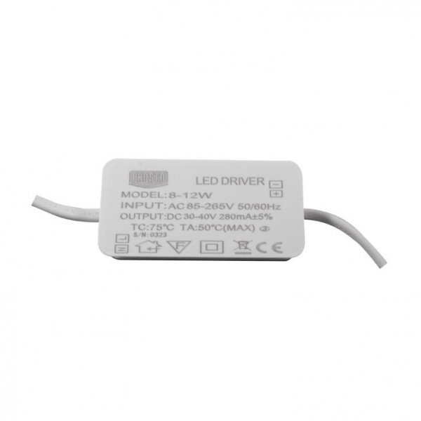 Rezervni ispravljač za LED panele 8-12W 280mA - ISP-LNPD12
