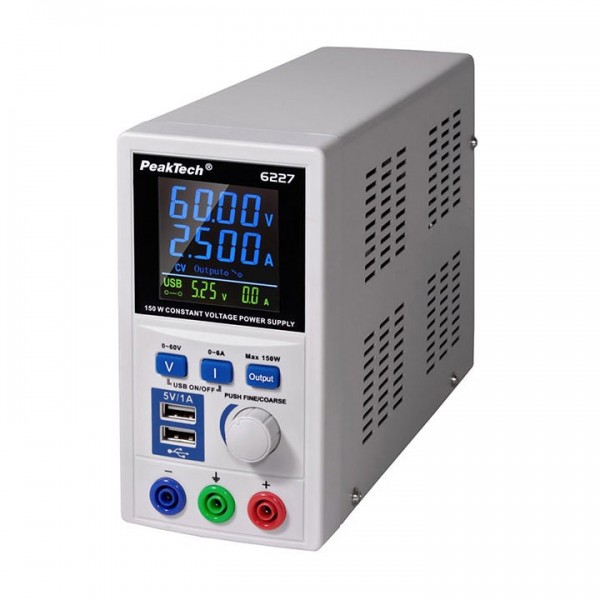 Napajanje PeakTech 6227, 0-60VDC, 0-6A - ISPL-PT6227
