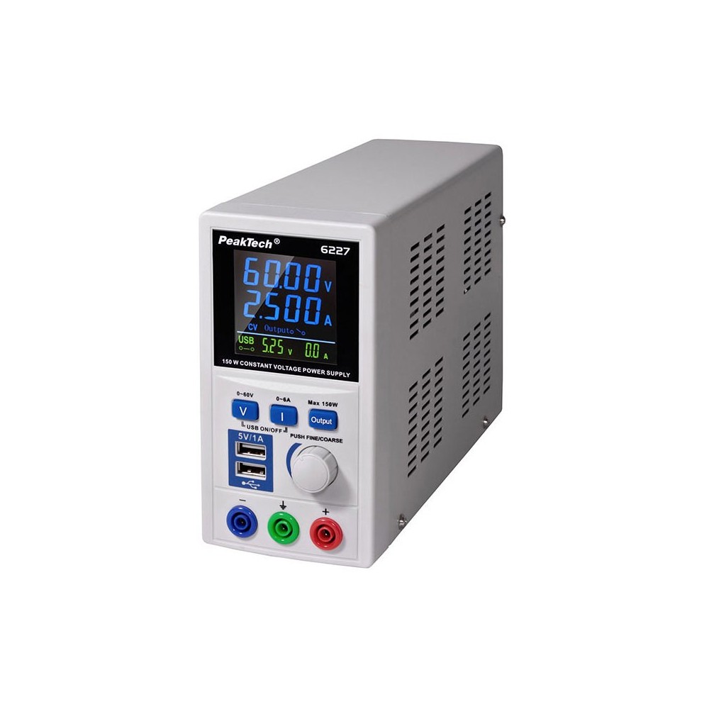 Napajanje PeakTech 6227, 0-60VDC, 0-6A - ISPL-PT6227