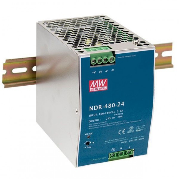 Mean Well NDR-480-24 480W/24V/0-20A - ISPNDR480-24