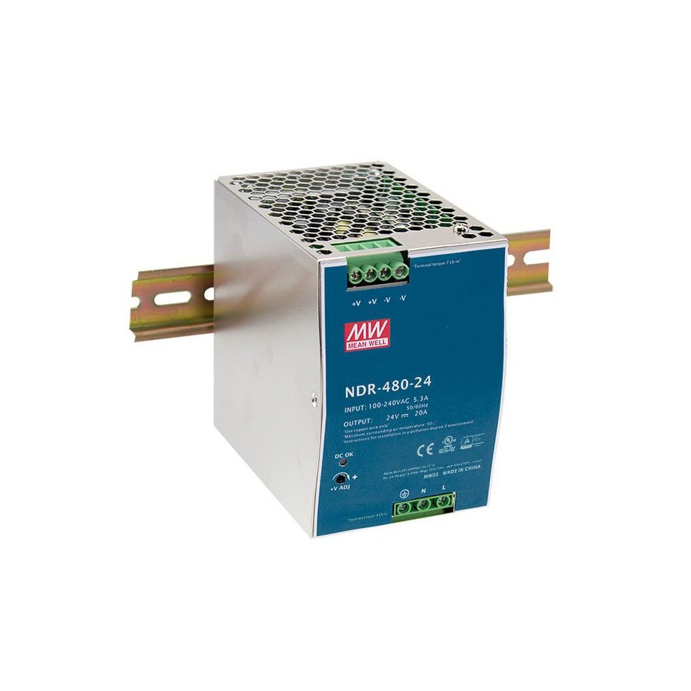 Mean Well NDR-480-24 480W/24V/0-20A - ISPNDR480-24