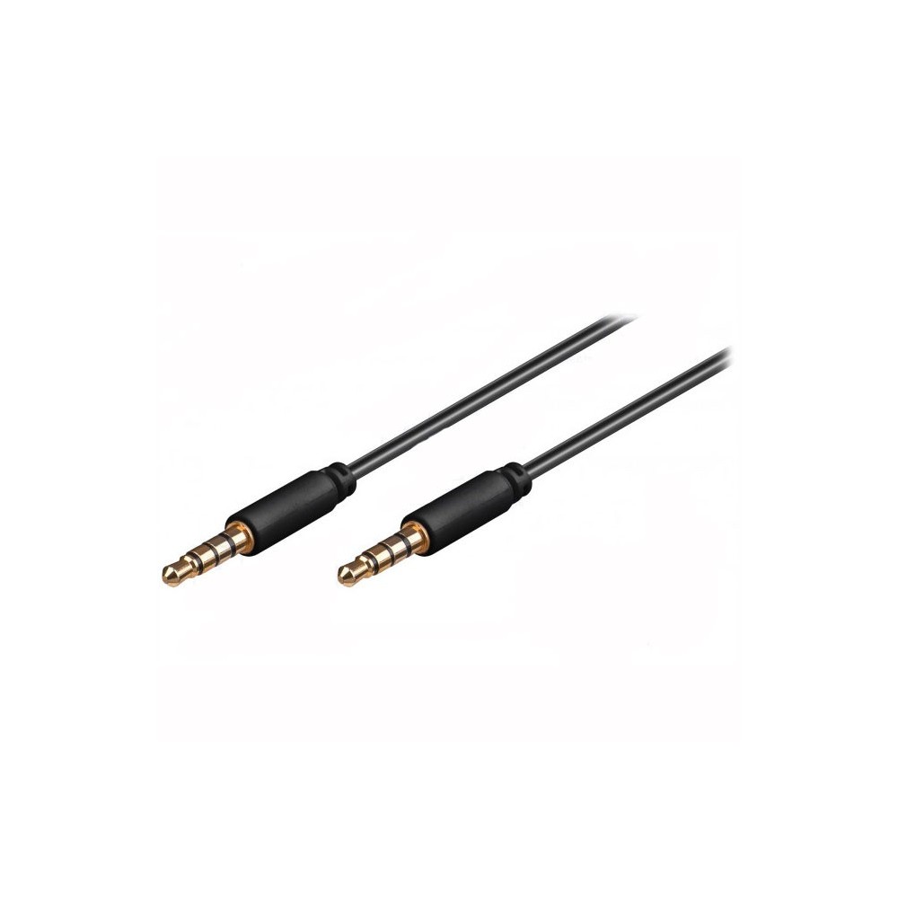 Kabel 3.5mm 4-pol M   - 3.5mm 4-pol M, 1.5m - KABAV3.5-4POL