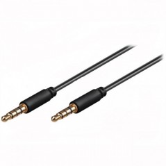 Kabel 3.5mm 4-pol M   - 3.5mm 4-pol M, 1.5m