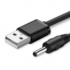 Kabel USB AM to  DC 1.1X 3.5mm napojni 1 m