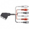 Kabel  Skart utik./4 cinca/2xBNC 1,5m - KABAVSK/4XRCA/2BNC