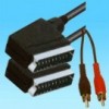 Kabel Skart utik./Skart utik.+2Xčinč utik. - KABAVSK/SK2RCA