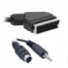 Kabel   Skart/SVHS+3.5 mm stereo 10m - KABAVSK/SVHS35S-10