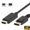Kabl Displayport M -HDMI M 1.8m 4K 30Hz - KABDISHDMI2