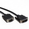 Kabel VGA utikac -DVI utikac 5m - KABDVIVGA-5M