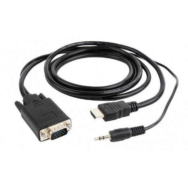 Kabel  HDMI  na VGA + audio 1,8m - KABHDMIVGA