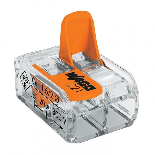 Klema Wago 221-412, 2 kontakta, 4 mm - KLEV221-412