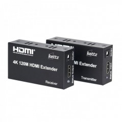 HDMI Extender 4k 30hz 120m, 2 adaptera