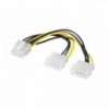 Inerni kabl za nap. 8-pin muški -2x molex muški za mat. ploču 15cm - KABK-EPS8