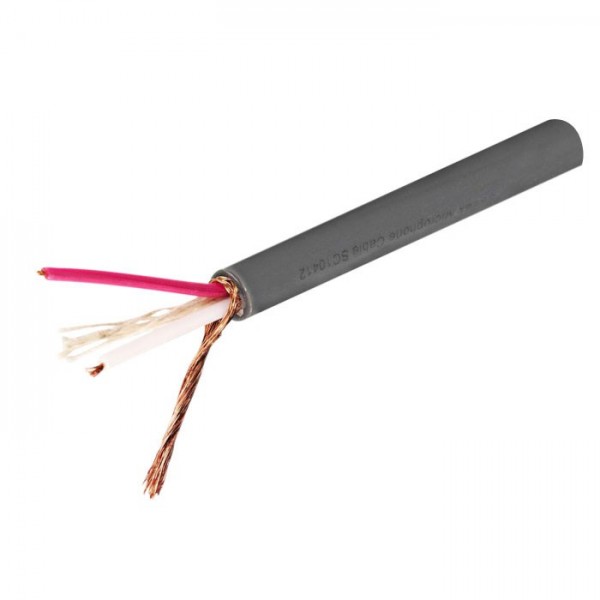 Mikrof.kabel  2X0.23  6mm sivi - KABMIP2X025