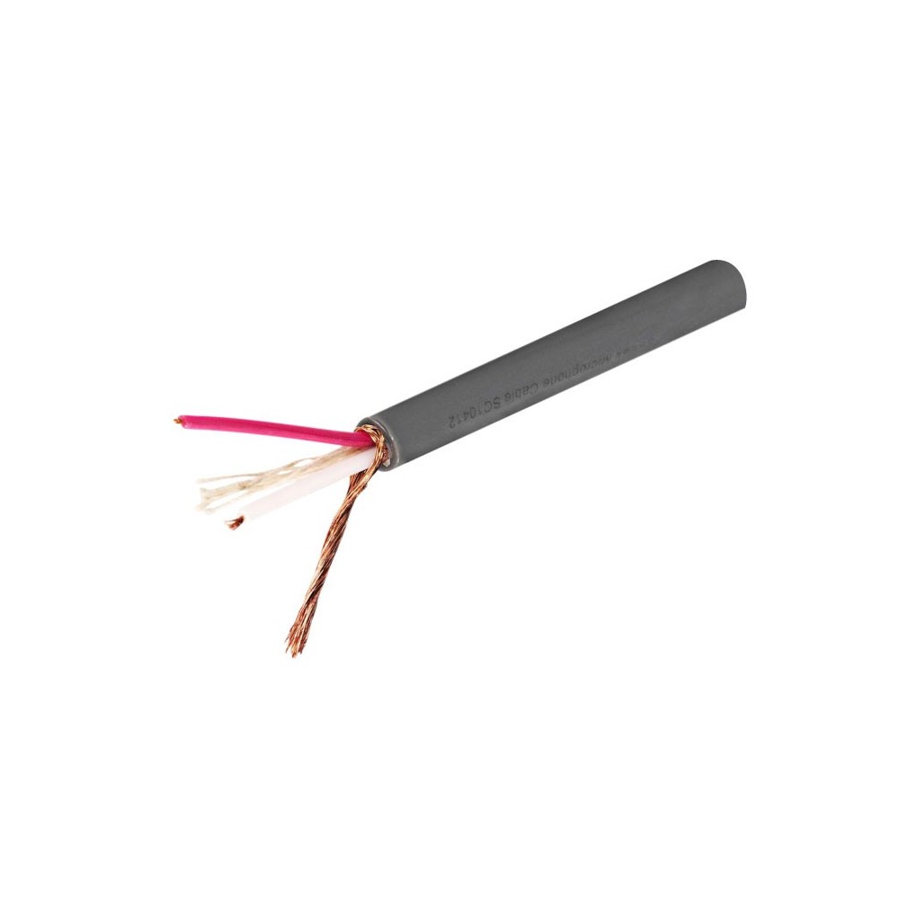 Mikrof.kabel  2X0.23  6mm sivi - KABMIP2X025