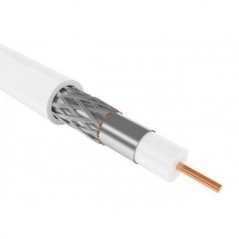 Kabel koaksijalni RG6U 75R 1 mm Beli