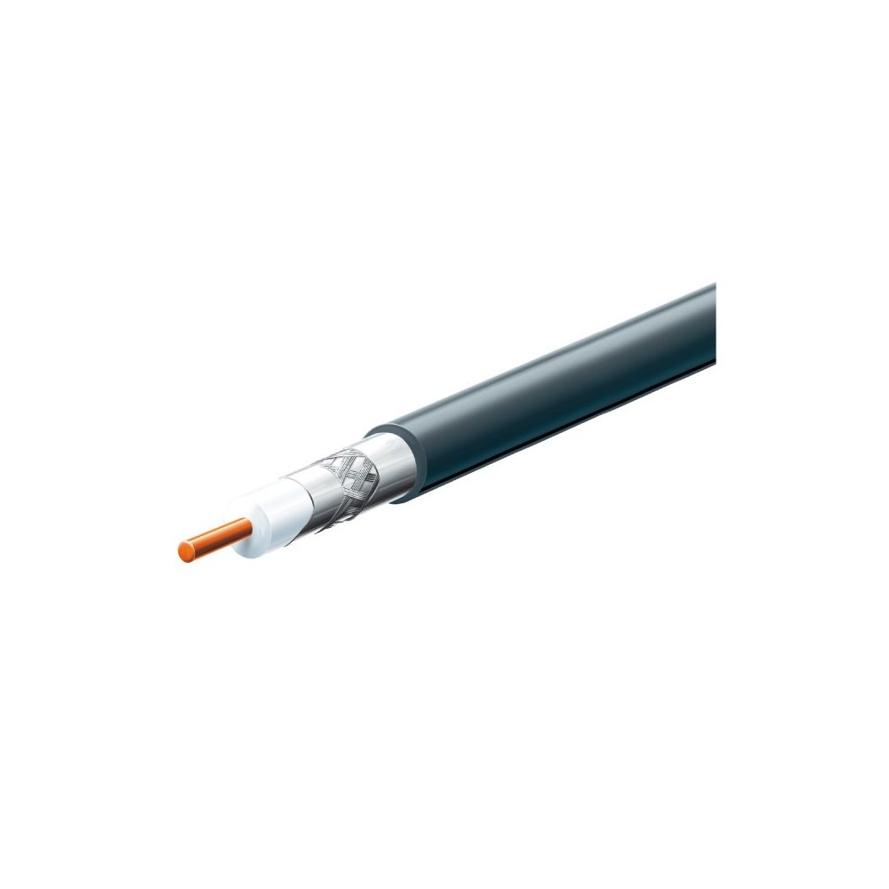 Kabel koaksijalni RG6U 75R 1 mm Crni - KABRF75-2