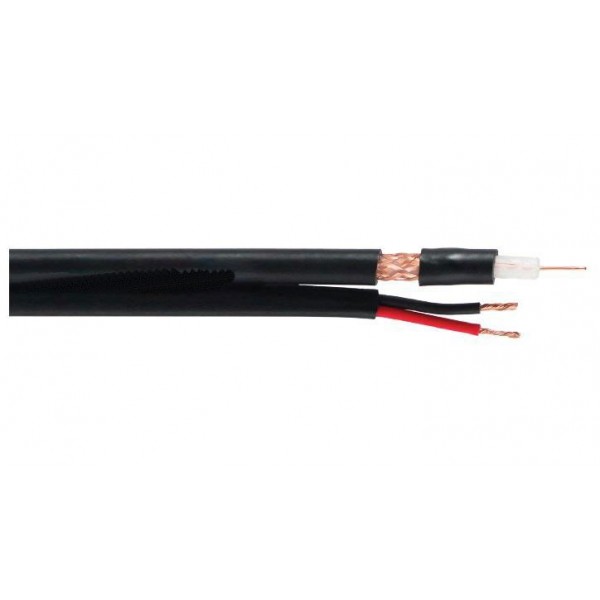 Kabel RG174, 50R, 2,85mm+2x05mm crni - KABRG174+N