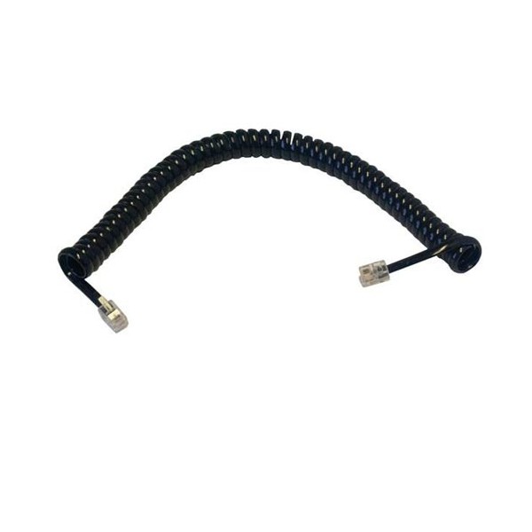 Telef.kabel spiralni 2m Crni  RJ10 4P4C - KABTEL5